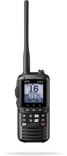 Standard Horizon HX890E DSC/GPS Handmarifoon - Drijvend- 6W - MOB functie kleur zwart